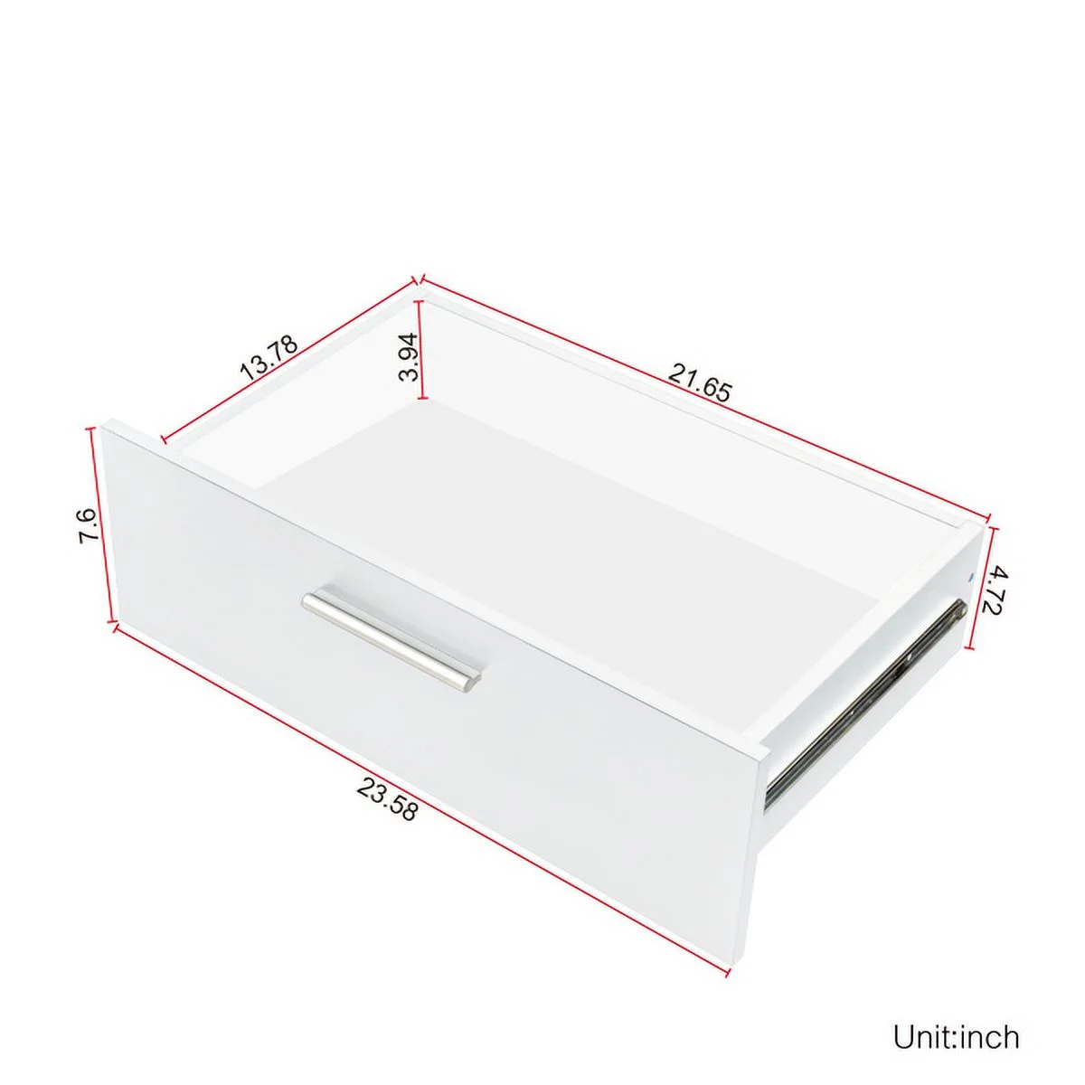 Fithood FCH 8 Drawer Double Dresser for Bedroom, Wide Storage Cabinet for Living Room Home Entryway, White