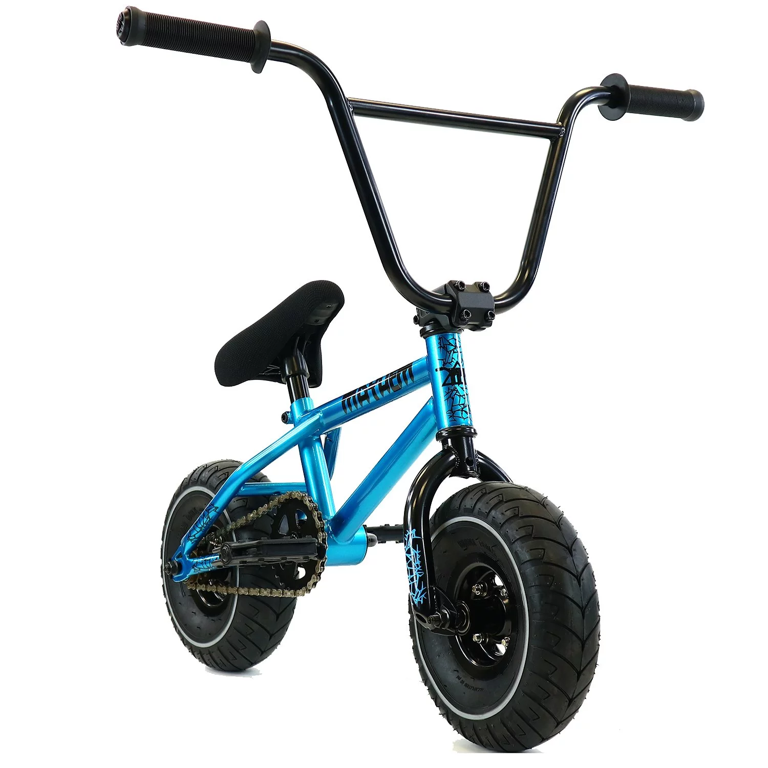 Mayhem Fat Tire Mini BMX RIOT Toxic Green 1 Piece Crank 10 Mini BMX Newest Model Trick Bike