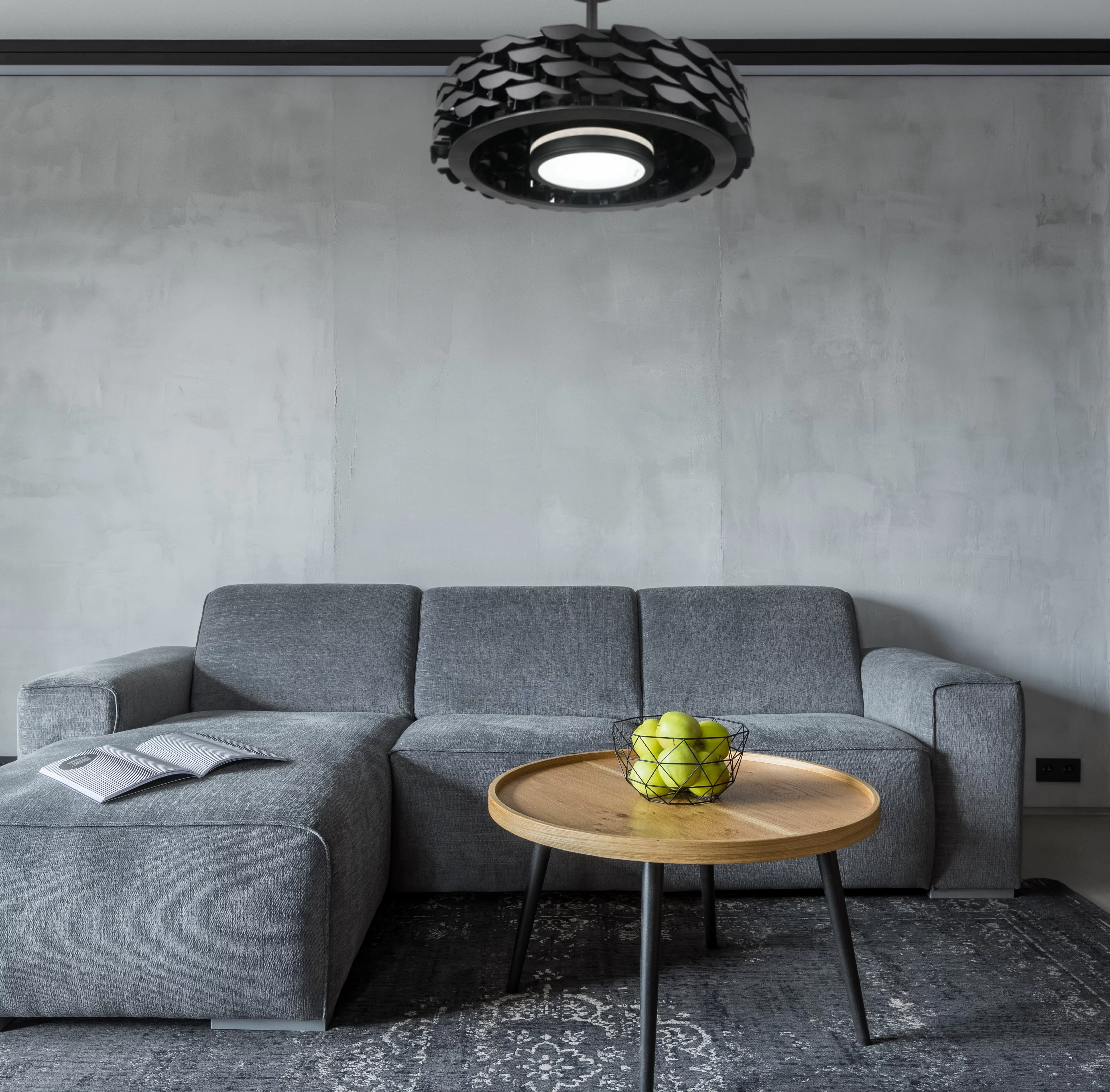 Todays Fans LUMIO Bladeless Smart Ceiling Fan, 6 Speeds with Dimmable LED Light