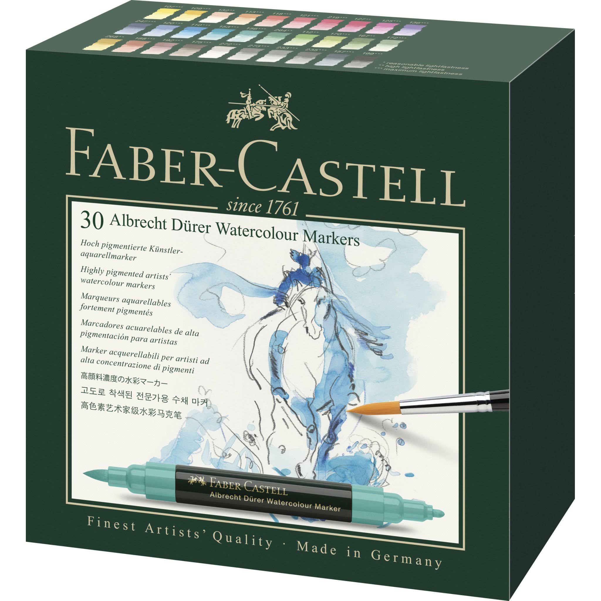 Albrecht Durer Watercolor Markers Set of 30 Colors, Faber-Castell