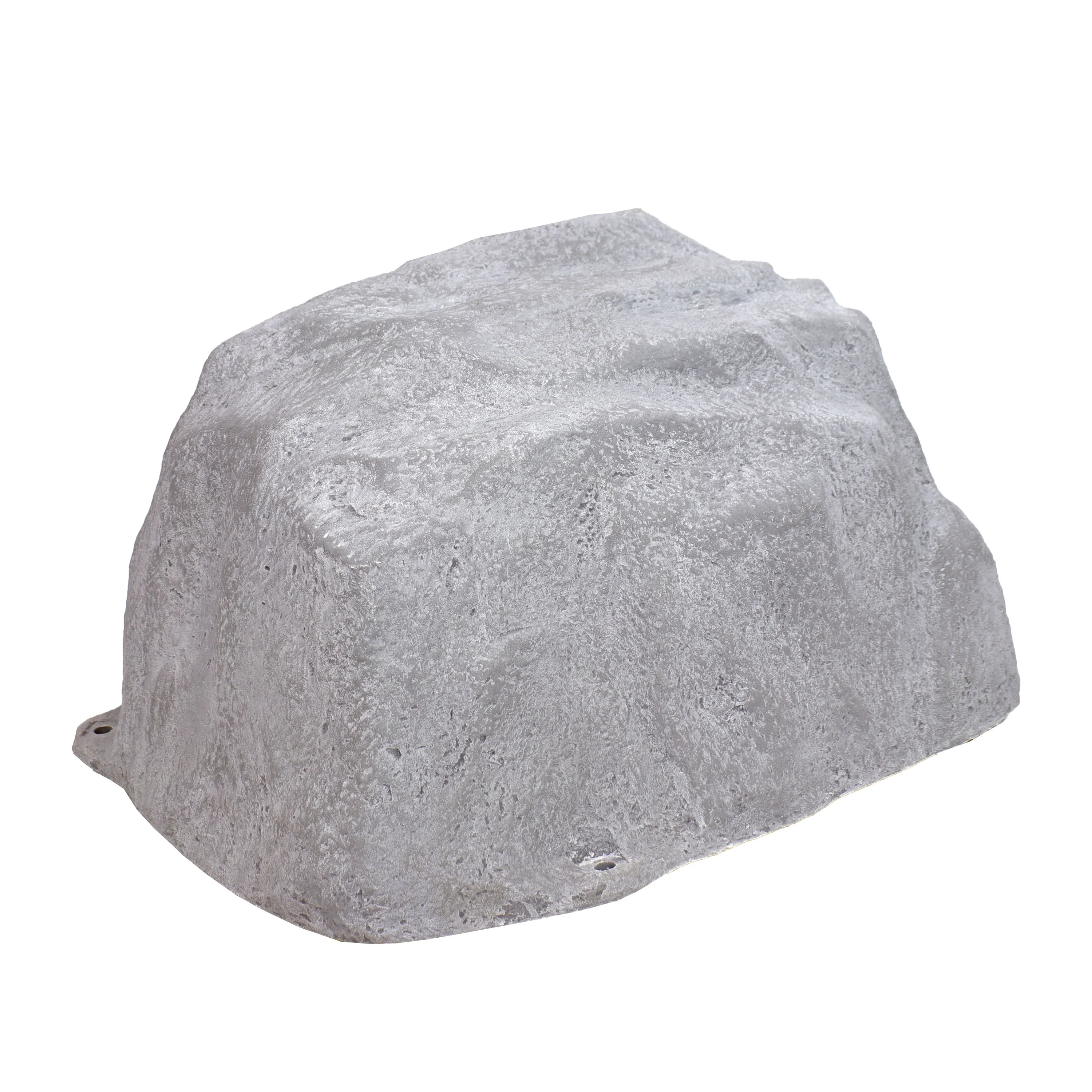 Sunnydaze Low-Profile Artificial Landscape Rock Cover with Stakes - Gray