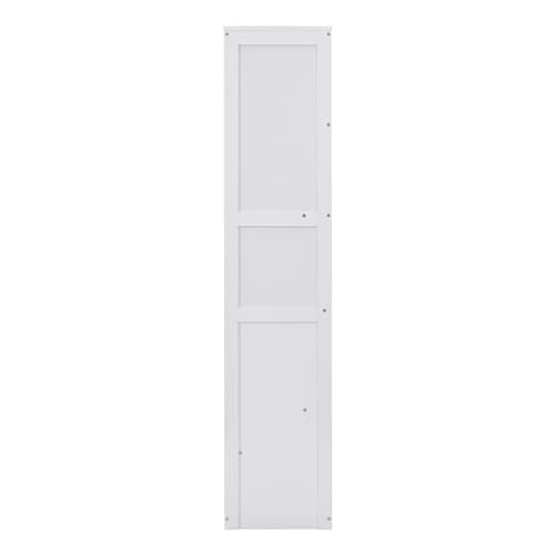 Harper & Bright Designs Queen Size Murphy Bed Wall Bed with Storage Shelves and LED Lights, Space-Saving for Multipurpose Guest Room or Home Office