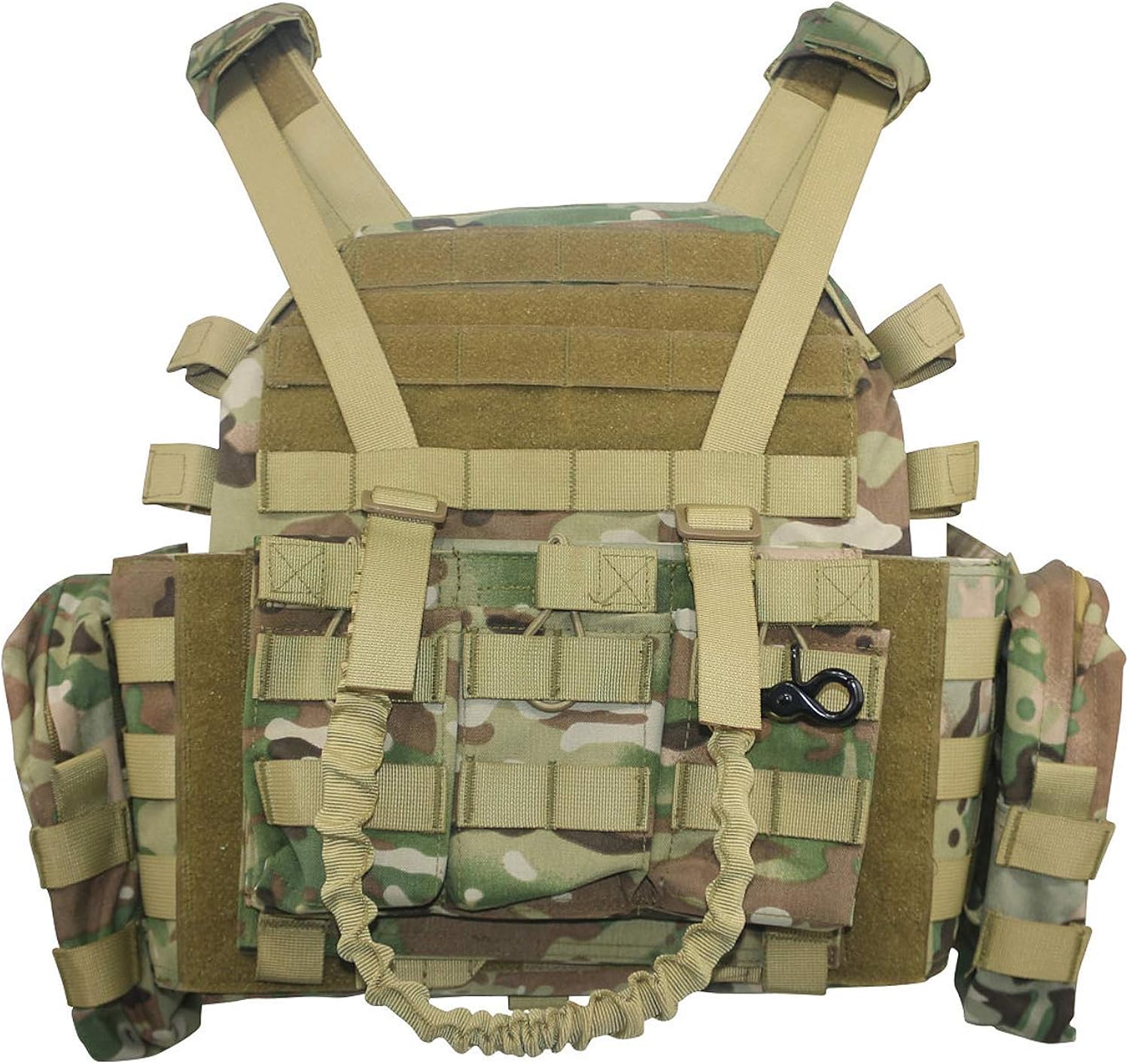Greencity Tactical Military Vest Assault Vest Molle Vest for CS War Game ,Hunting, Combat Training, Army Fans, Survival Game