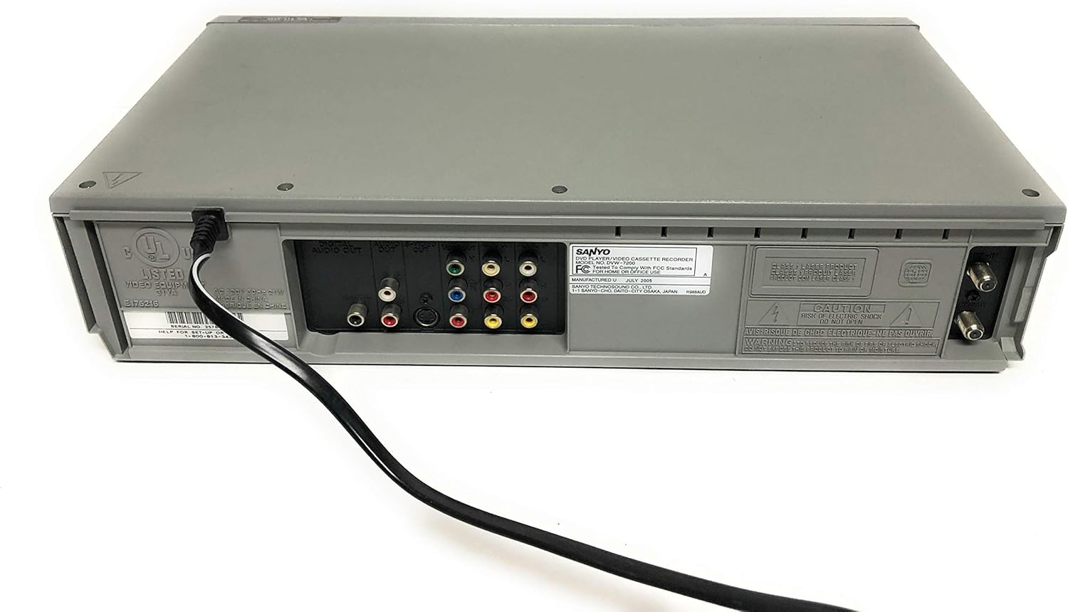 Sanyo DVD/VCR Combo, DVW-7200 (Renewed)