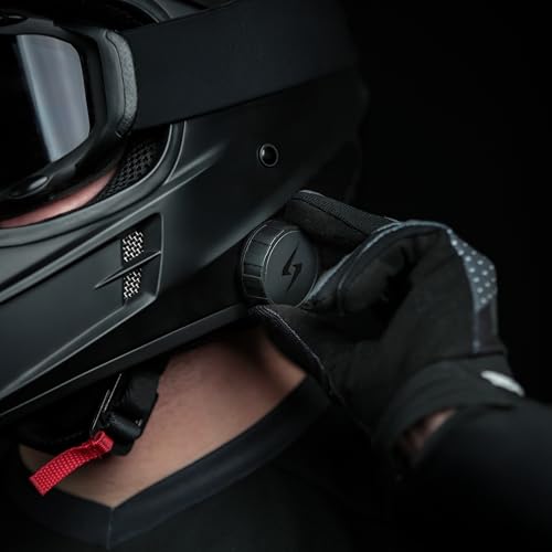 Syphon SoundPro: Ultra-Thin 9.6mm Bluetooth Moto Headphones - Glove-Friendly Controls, Massive Sound, IP55 Waterproof, Built-In Mic