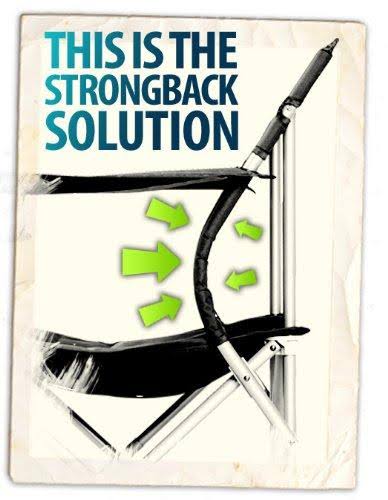Strongback Elite Folding Camping Chair with Lumbar Support Camo