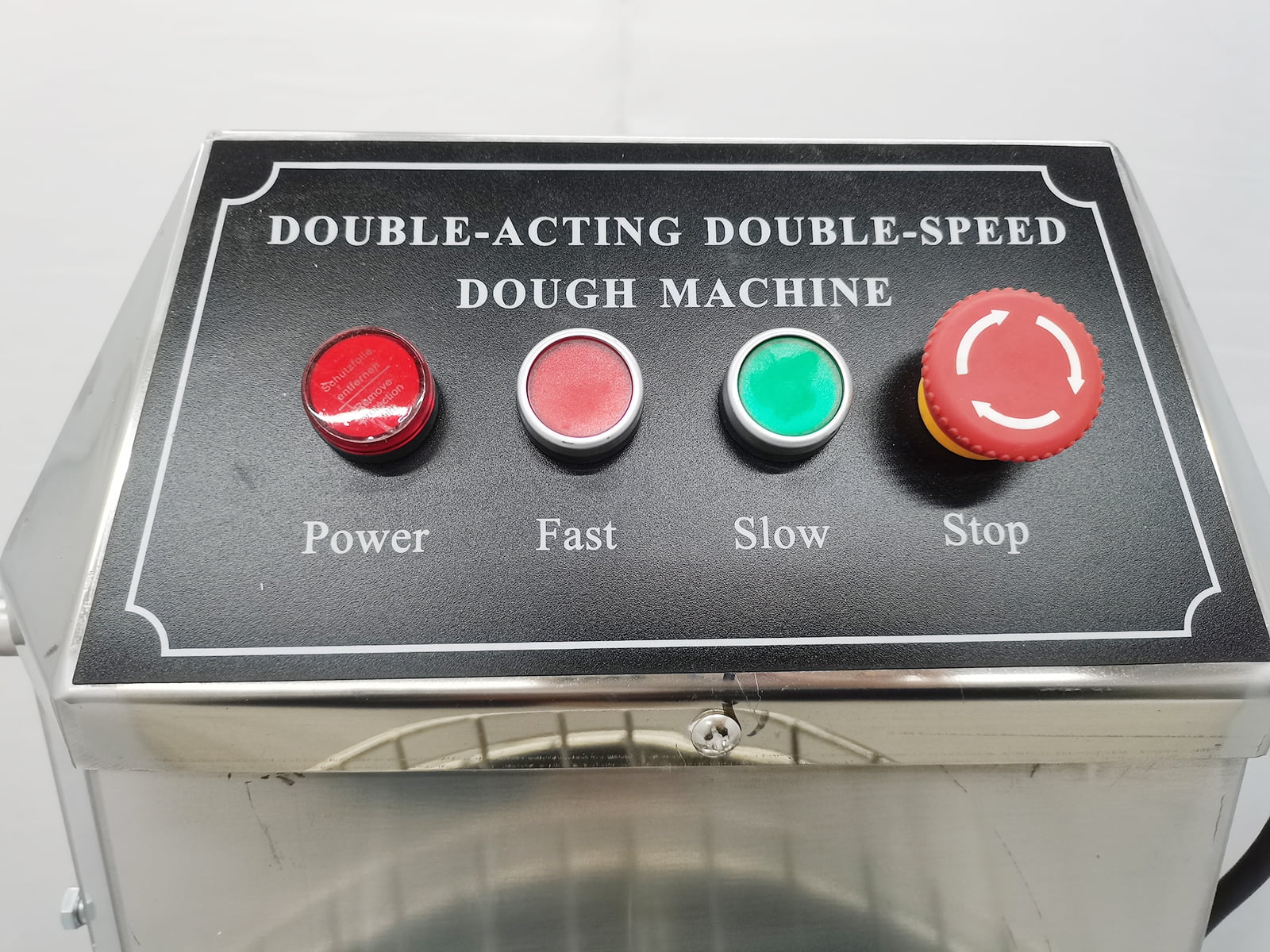 INTSUPERMAI Double Speed Dough Mixer Spiral Flour Mixing 30L Stainless Steel