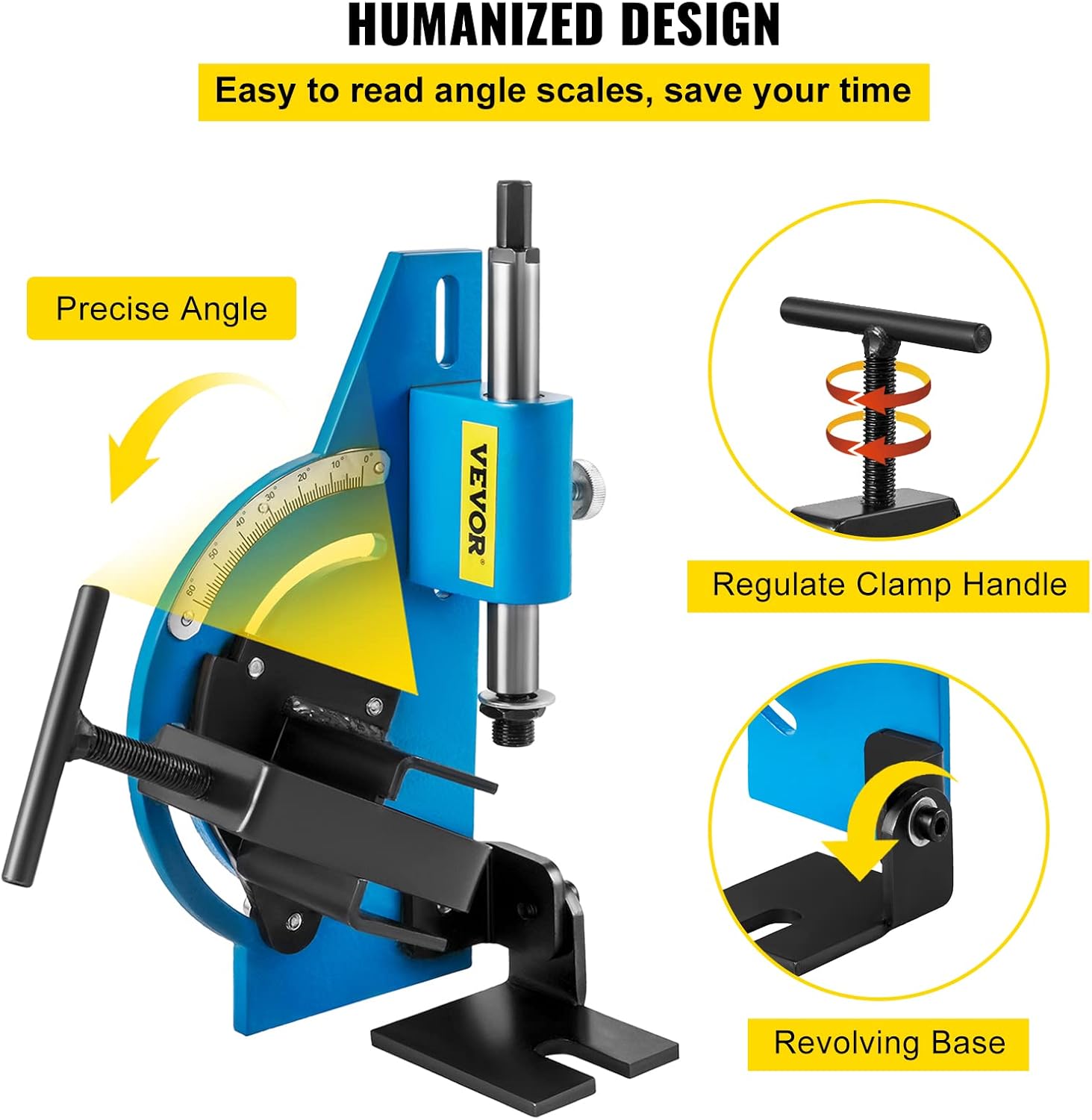 VEVOR Pipe Tubing Notcher 60 Degree Tubing and Pipe Notcher Hole Saw Up to 2" Round Tubing Tube Notcher Tool Aluminium Frame Tube Notcher