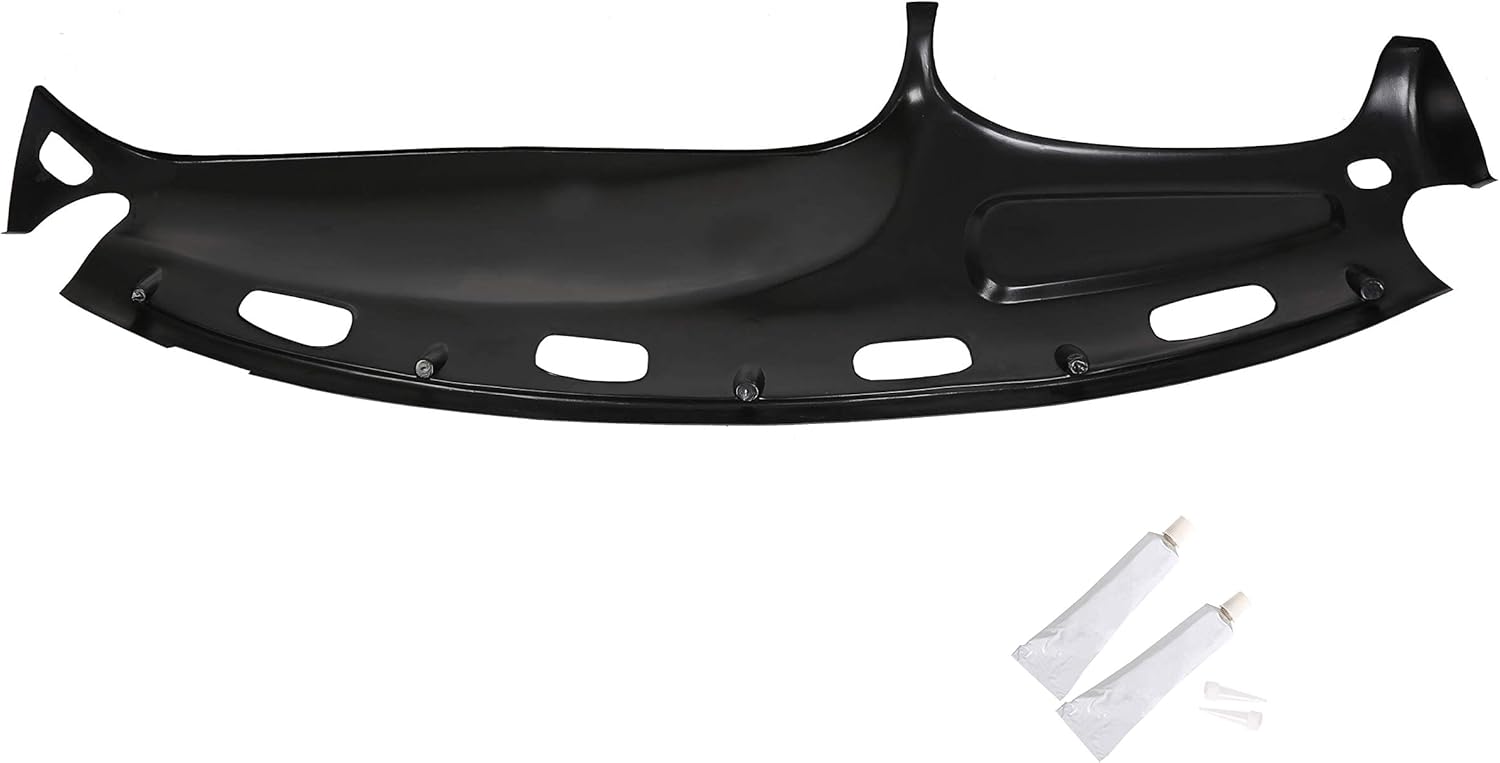 ECOTRIC Front Dash Pad Cover Overlay Dashboard Cap Compatible with 1998-2001 Dodge Ram Trucks Gray Molded Dash Bezel Protector