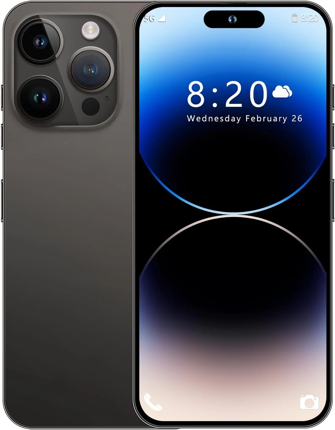 J15 Pro Max 5G Unlocked Smartphone,3GB+64GB, for Android 13, 6.8" FHD Unlocked Cell Phone, 6800mAh, Battery Fast Charging
