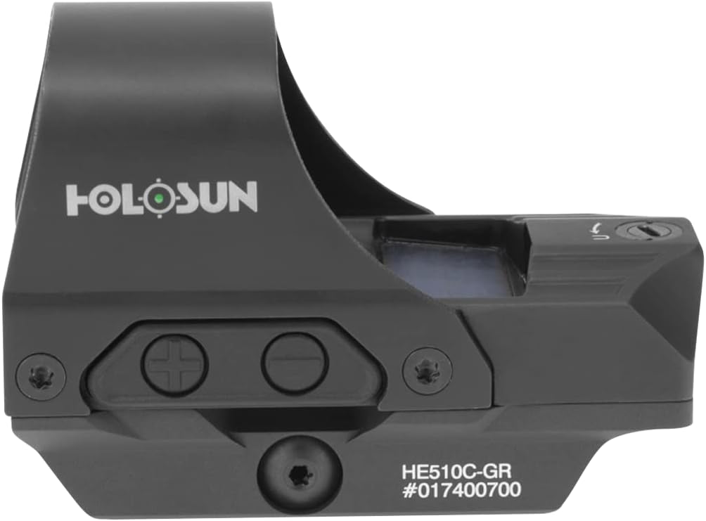 HOLOSUN - HE510C-GR Open Reflex Optical Sight with Super Green LED (2 MOA Dot, 65 MOA Circle) title