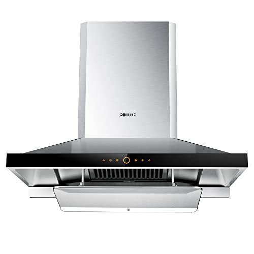 FOTILE Perimeter Vent Series Wall-mount Range Hood | Touchscreen | 4 Speed-settings and Air Management Function | Self-adjusting Surround Suction