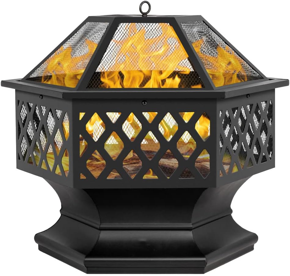 Bonnlo Portable Fire Pit 24''