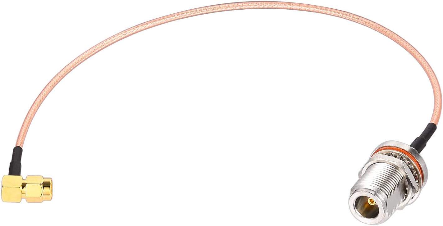 Wlaniot Low Loss N Male to SMA Male with Weatherproof Connectors RG58 Cable（25feet,7.5M） for Celling Antenna Pack of 2
