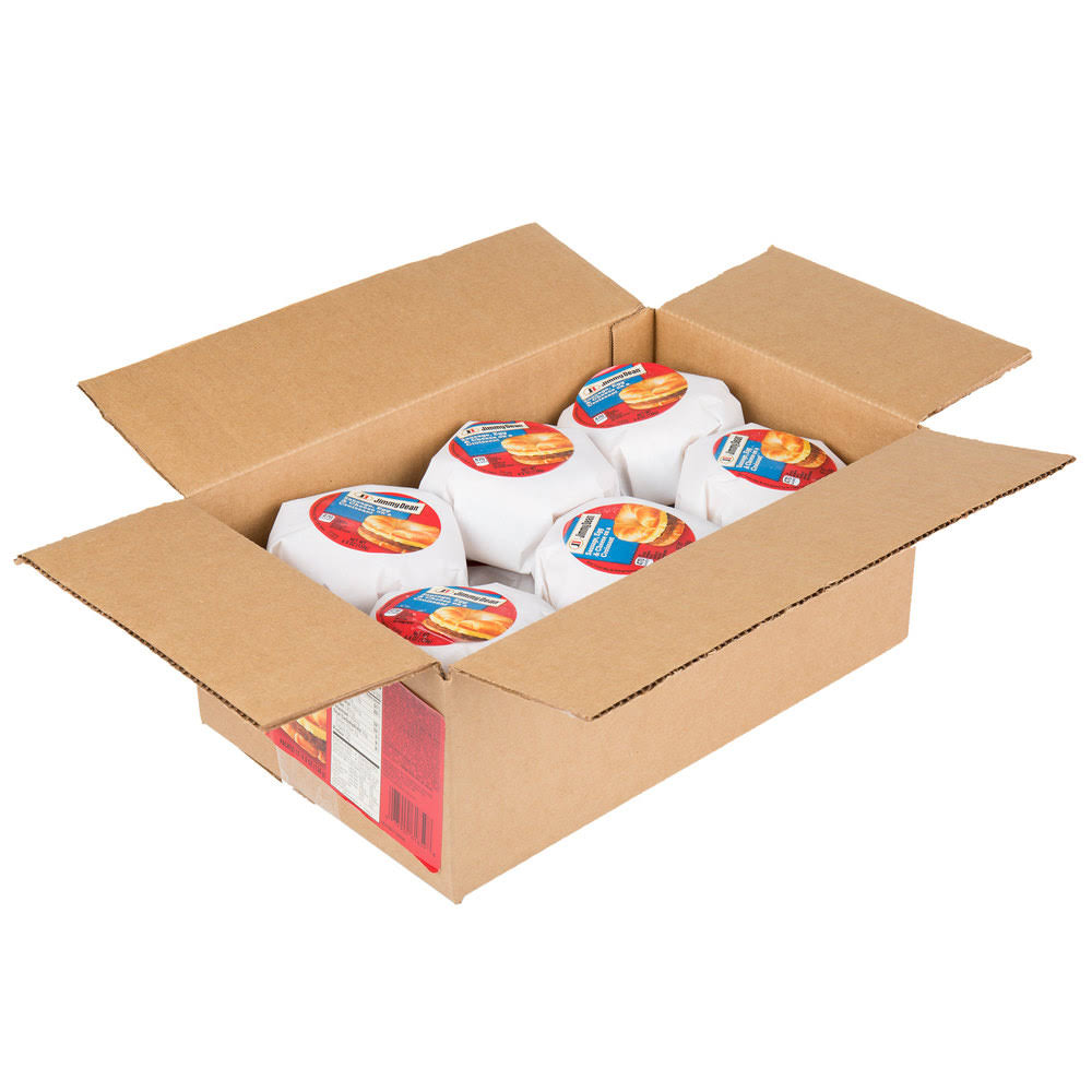 Jimmy Dean 4.8 oz. Sausage, Egg, and Cheese Breakfast Croissant - 12/Case
