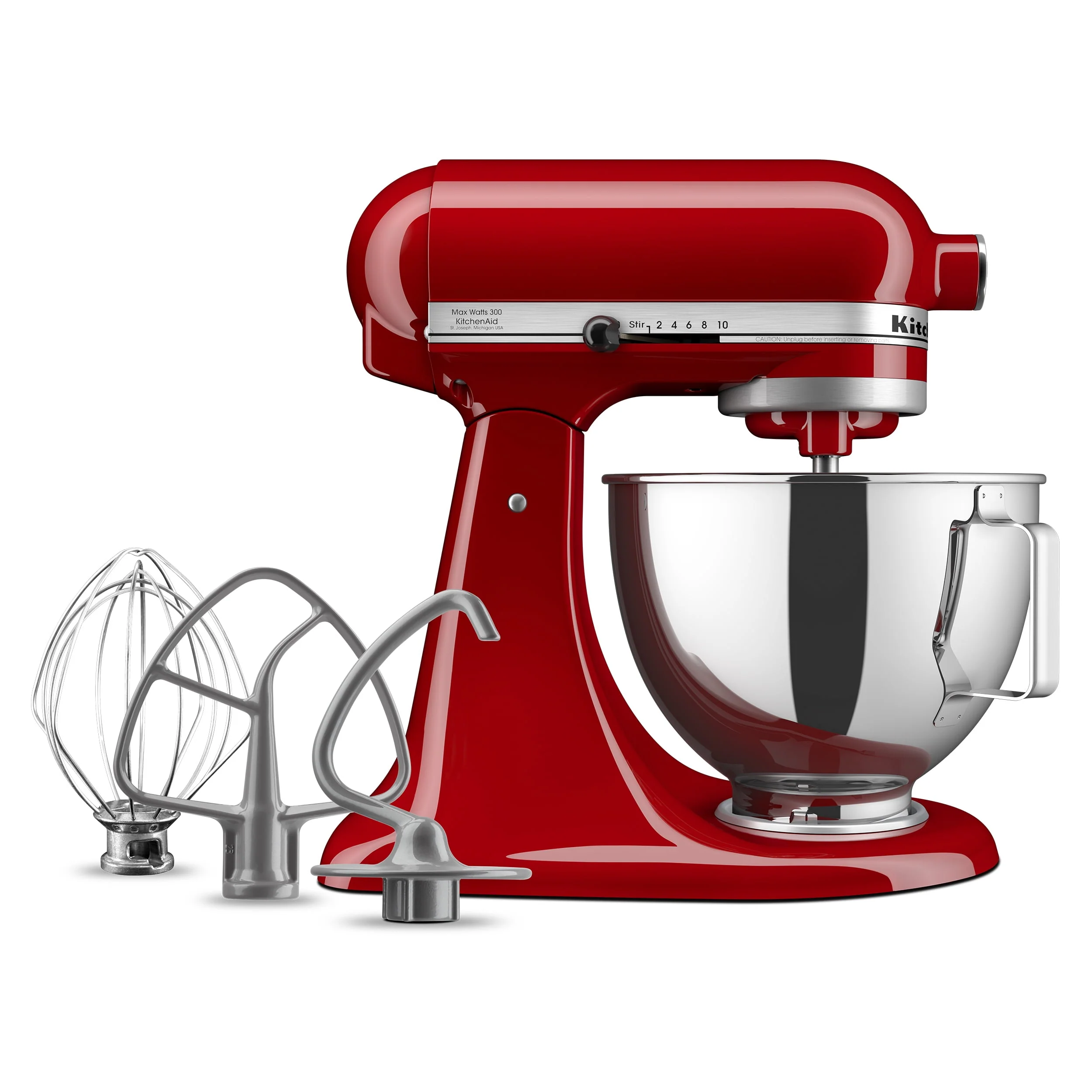 KitchenAid® Deluxe 4.5 Quart Tilt-Head Stand Mixer, Silver, KSM97