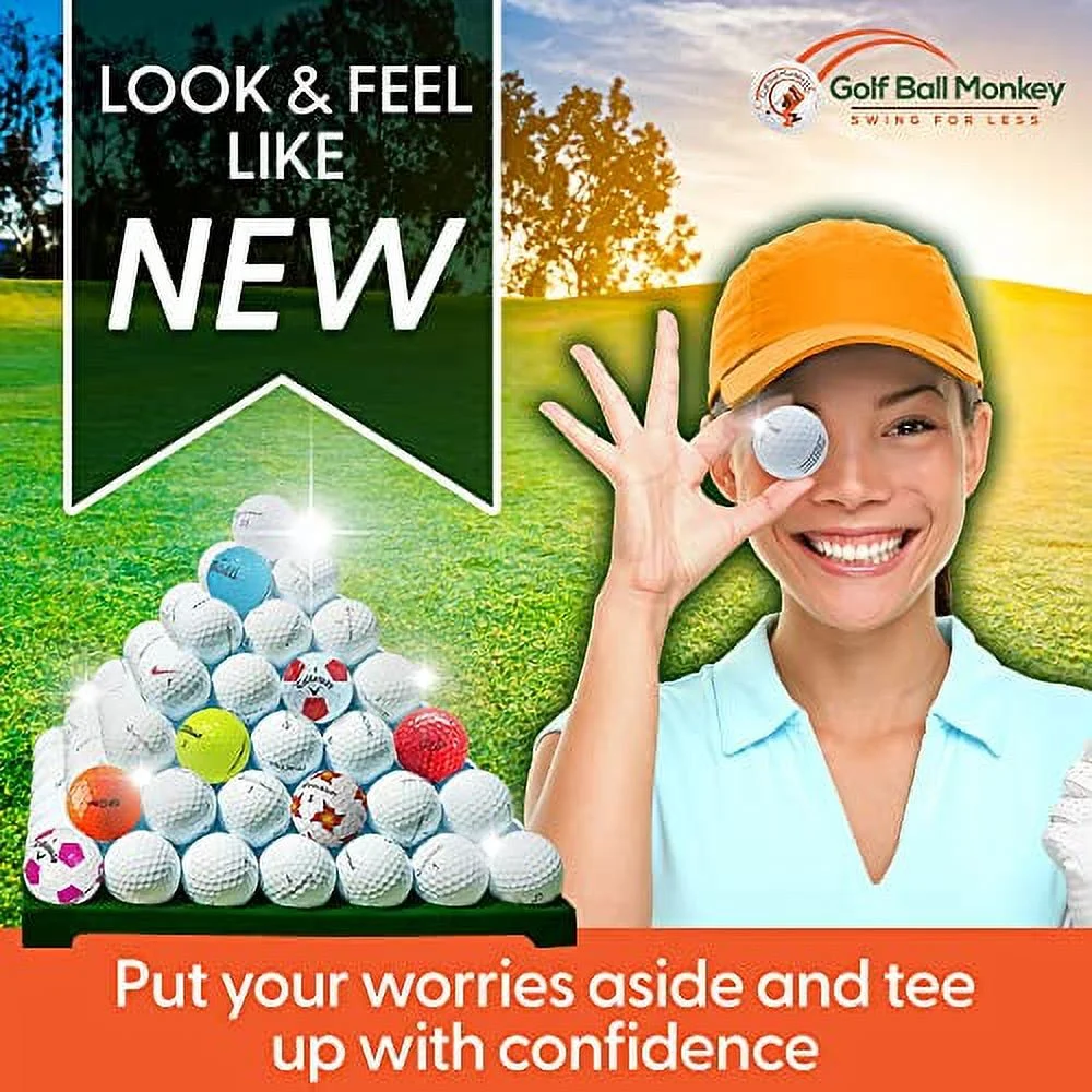Golf Ball Monkey Cheap Recycled for Bridgestone Golf Balls White Near Mint Condition  100 Pk for Bridgestone e6, e12