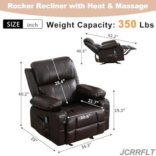 Leather Rocker Recliner Chair