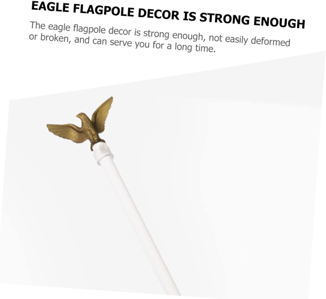 8 Pcs Eagle Flagpole Head Flag Pole Eagle Finial Topper Crafts Flag Topper Outdoor Accessories Metal Decor Metal Trim Top Hat Flag Pole Ornament The