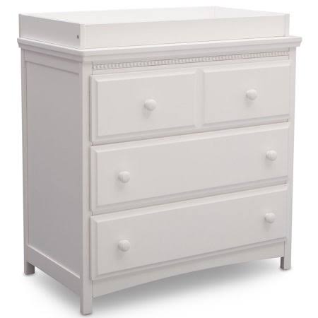 Delta Children Emerson 3 Drawer Dresser/Changer Combo, Bianca
