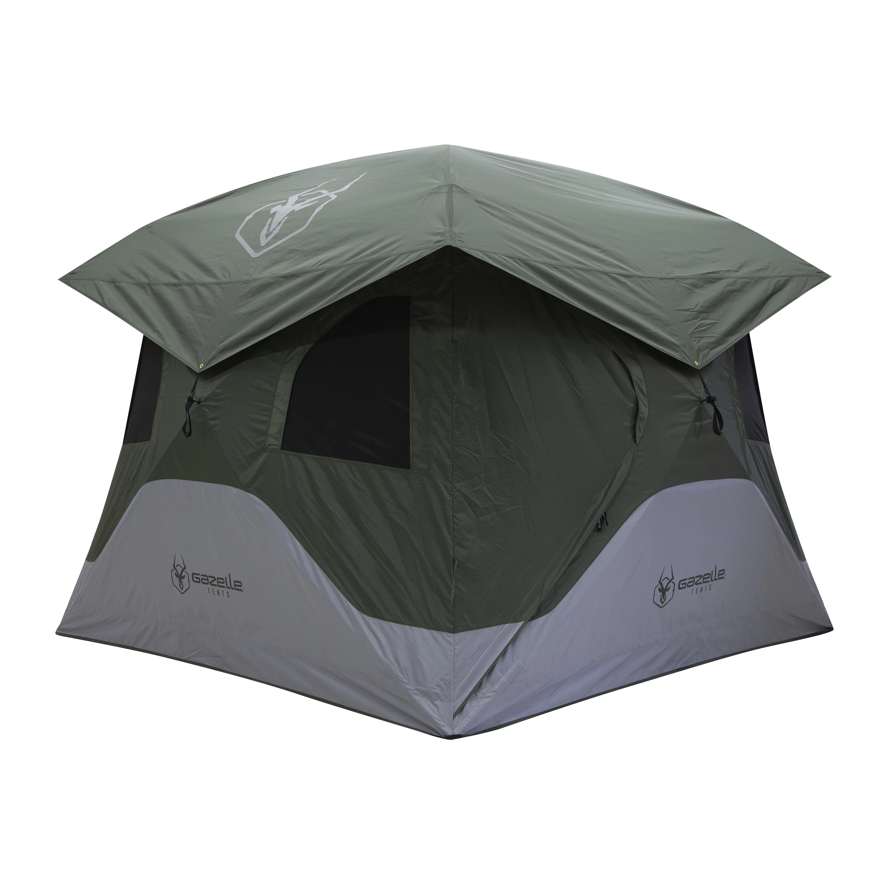 Gazelle Tents? T4 Portable Hub Tent, 4-Person, Alpine Green, GT400GR