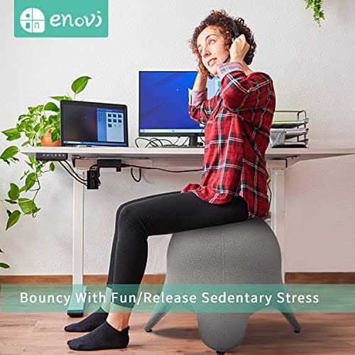 ENOVI Starfish Ball Chair Yoga Ball Chair Exercise Ball Chair Ergonomic Design for Home Office Desk - Sports Supplies Online Store