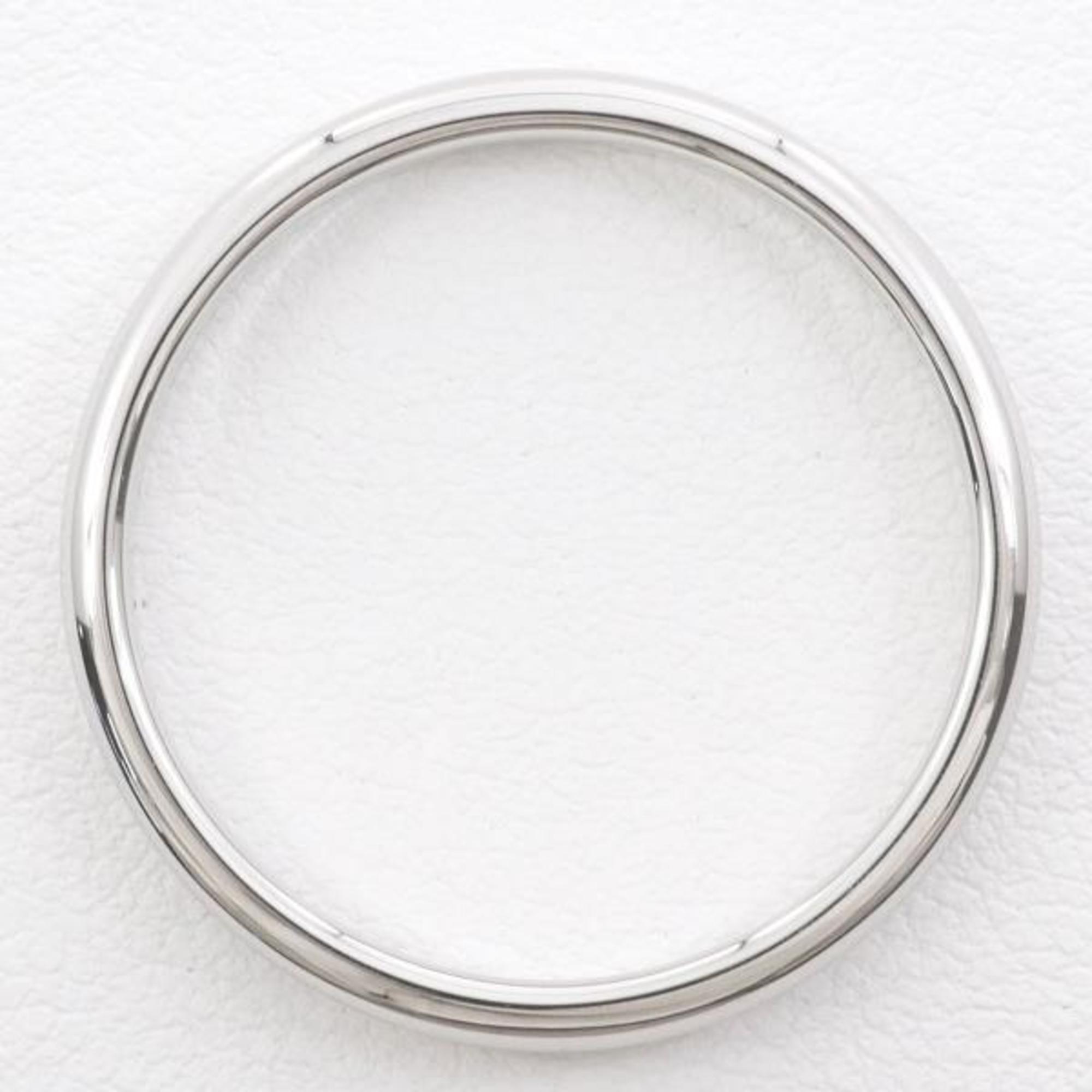 Pre-Owned Tiffany Classic Band 2 Set PT950 Ring No. 14 17.5 Total Weight Approx. 9.8g Jewelry (Good)