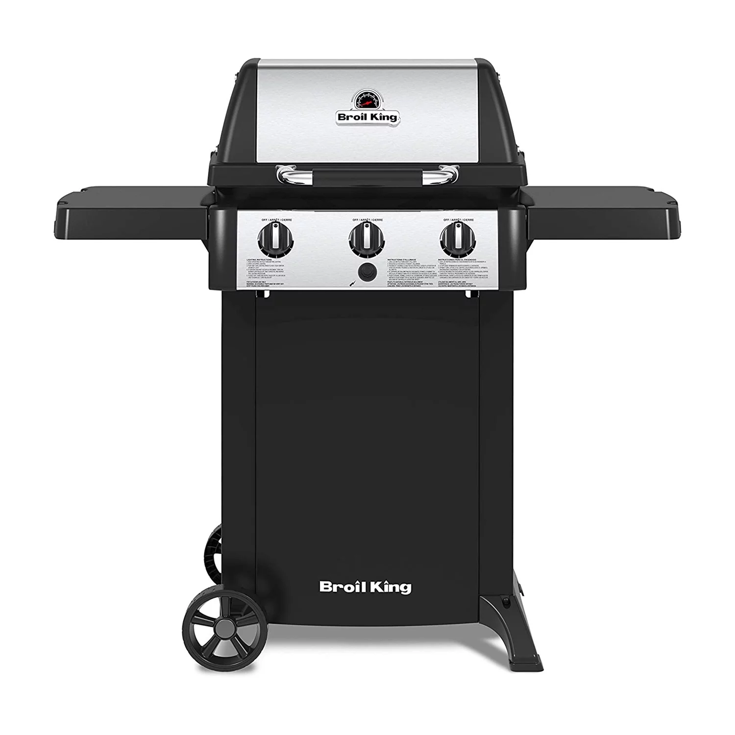 Broil King BK814154LP Outdoor Portable Gem 320 3 Burner Liquid Propane Gas Grill - Curated Treasures Market