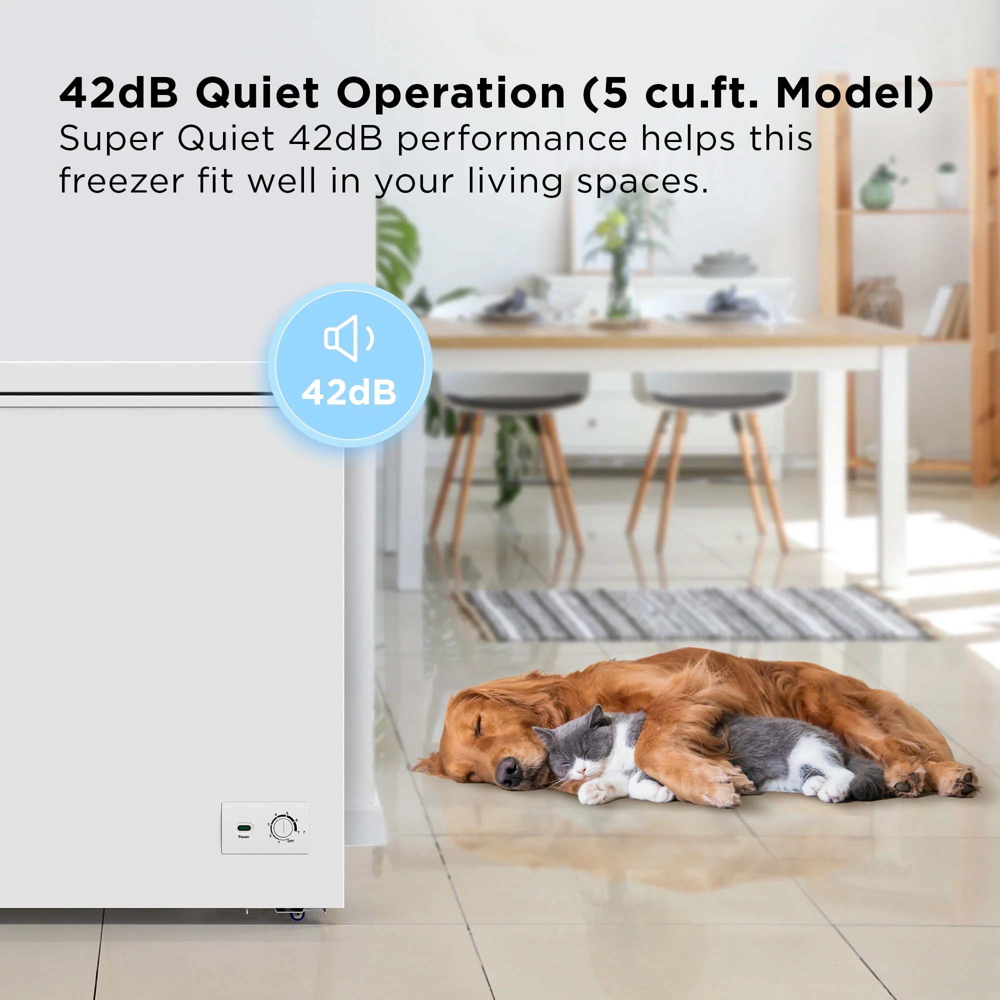 TCL CF053W, White 5.0 Cu. ft. Chest Freezer