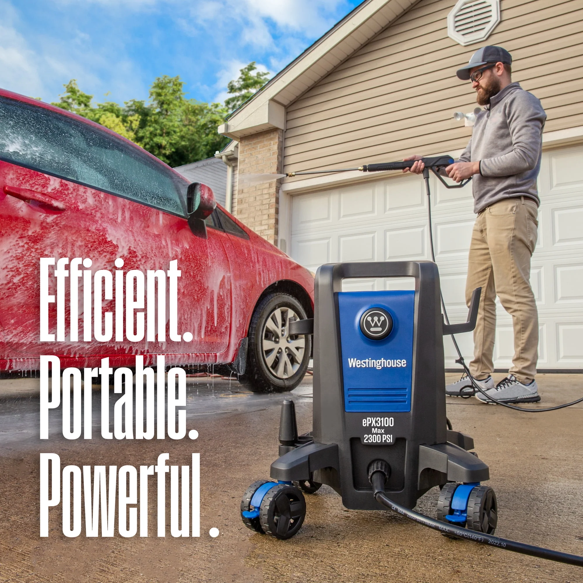 Westinghouse Electric Pressure Washer 2500-PSI, 1.76-GPM, Soap Tank, 5 Nozzles