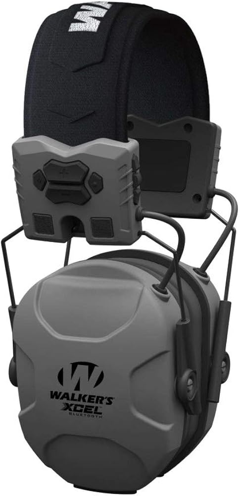 Walker's XCEL 500BT Digital Electronic Muff with Voice Clarity and Bluetooth with Shooting Hearing Protection Case Bundle (2 Items)