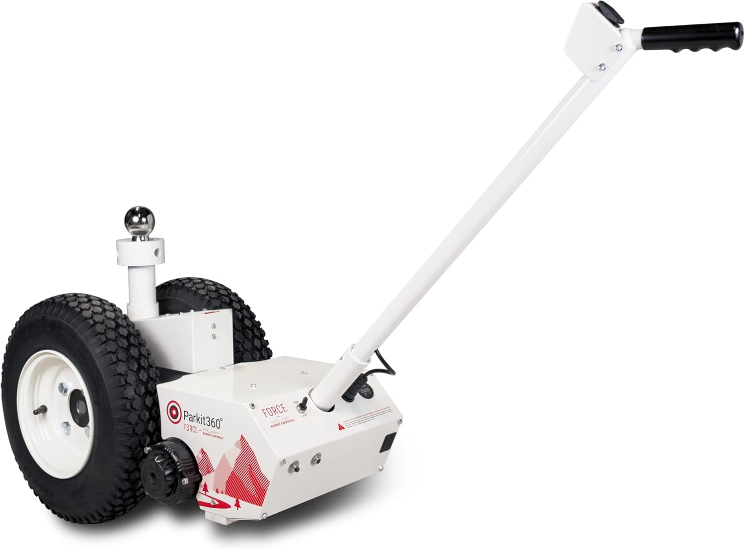Parkit360 5K B2 Battery Powered Trailer Jack Utility Dolly for Easy Pulling with 2 Hitch Balls Included, Great for Camper, Cargo, and Boat Trailers