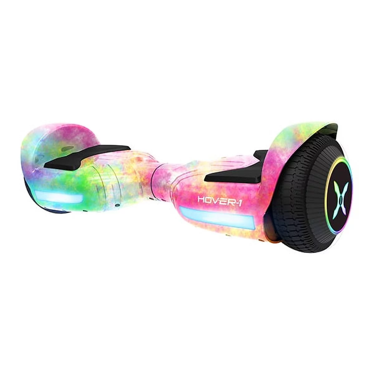 Hover-1 Rocket Hoverboard, Pink Tie Dye, LED Headlights, 7 MPH Max Speed, 160 lbs Max Weight, 3 Miles Max Distance - Curated Treasures Market