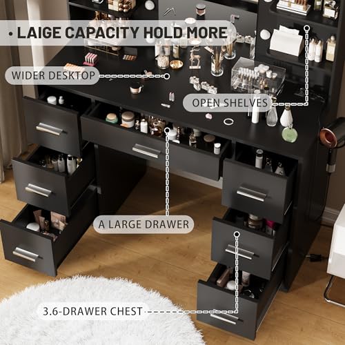 Furmax Vanity Desk with Mirror