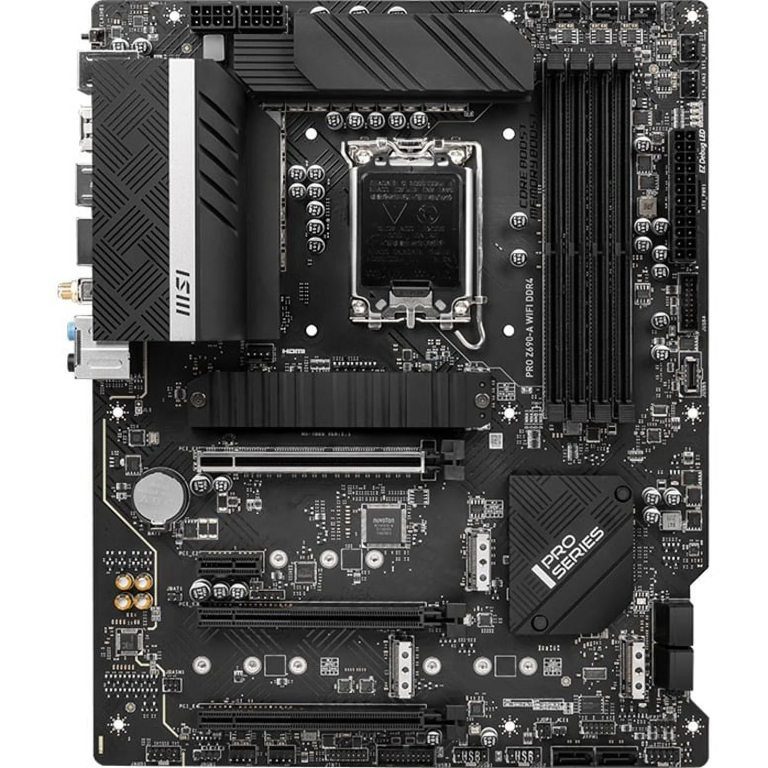 MSI Z690-A WIFI DDR4 Desktop Motherboard - Intel Chipset - Socket LGA-1700 - Intel Optane Memory Ready - ATX - Pentium Gold, Celeron, Core i5