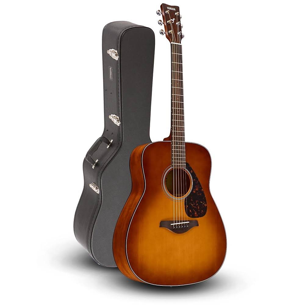 Yamaha FG800 Folk Acoustic Guitar Sand Burst with Road Runner RRDWA CA