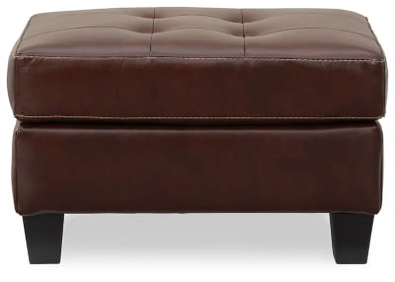 Signature Design by Ashley Contemporary Altonbury Ottoman Leather Walnut