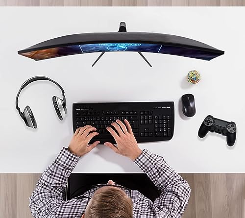 ViewSonic Omni 32 Inch Curved Gaming Monitor with Adaptive Sync, Eye Care, HDMI and Display Port,