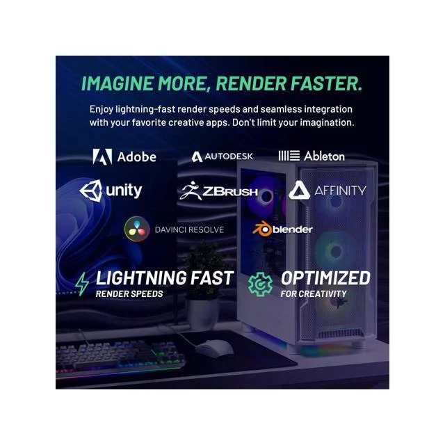 Skytech Archangel Gaming PC Desktop INTEL Core i5, RTX 4060, 1TB SSD, 16GB RAM, 600W GOLD PSU, Windows 11
