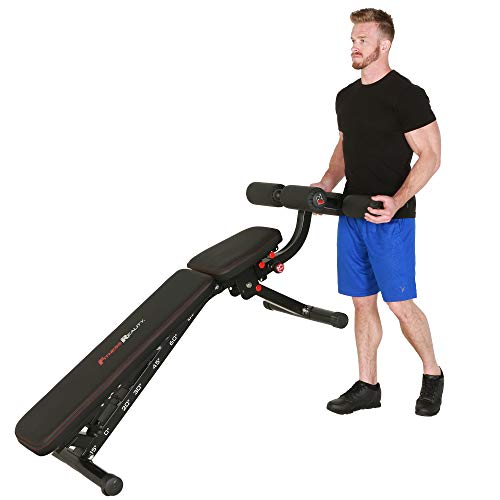 Fitness Reality 2000 Super Max XL - Adjustable Weight Bench - Bench Press and Workout Bench for Incline Decline Strength Training