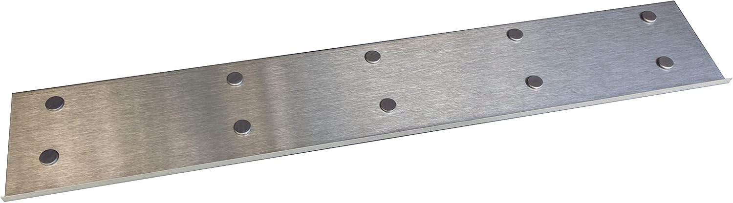 Stainless Steel Magnetic Mount Stove Spice Shelf (5" x 30") Pack of 2