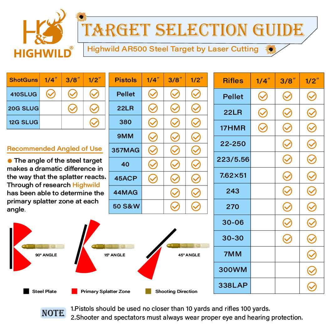Highwild Steel Target Stand AR500 Shooting Target System - Sports Supplies Online Store