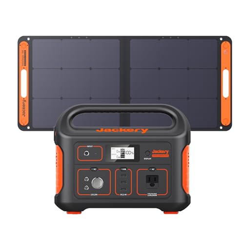 Jackery Portable Power Station Explorer 500, 518Wh Outdoor Solar Generator Mobile Lithium Battery Pack with 110V/500W AC Outlet for Home Use