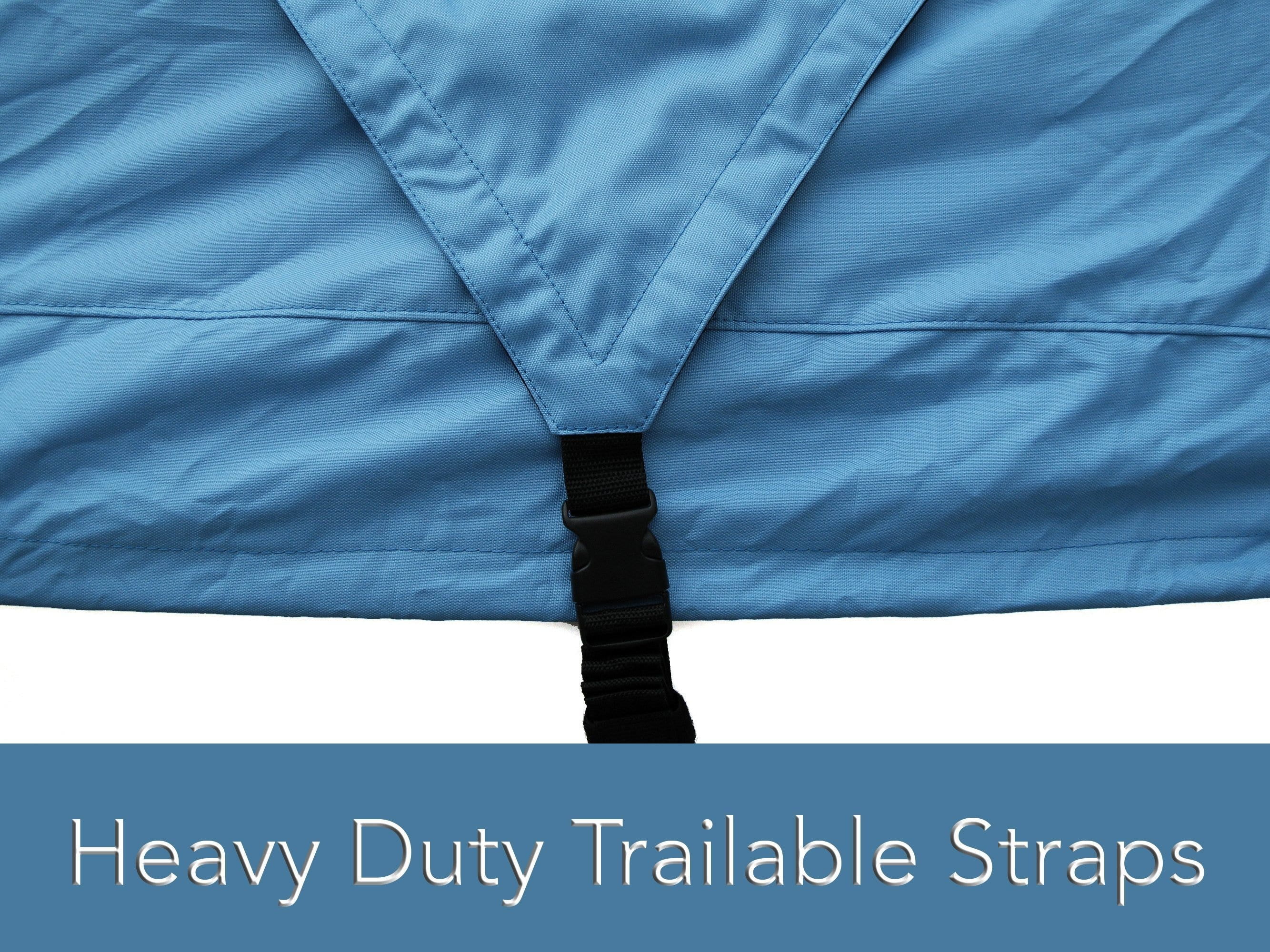 Covermates Jet Ski Cover - Light Weight Polyester, Weather Resistant, Drawcord Hem, Power Sports Covers-Blue