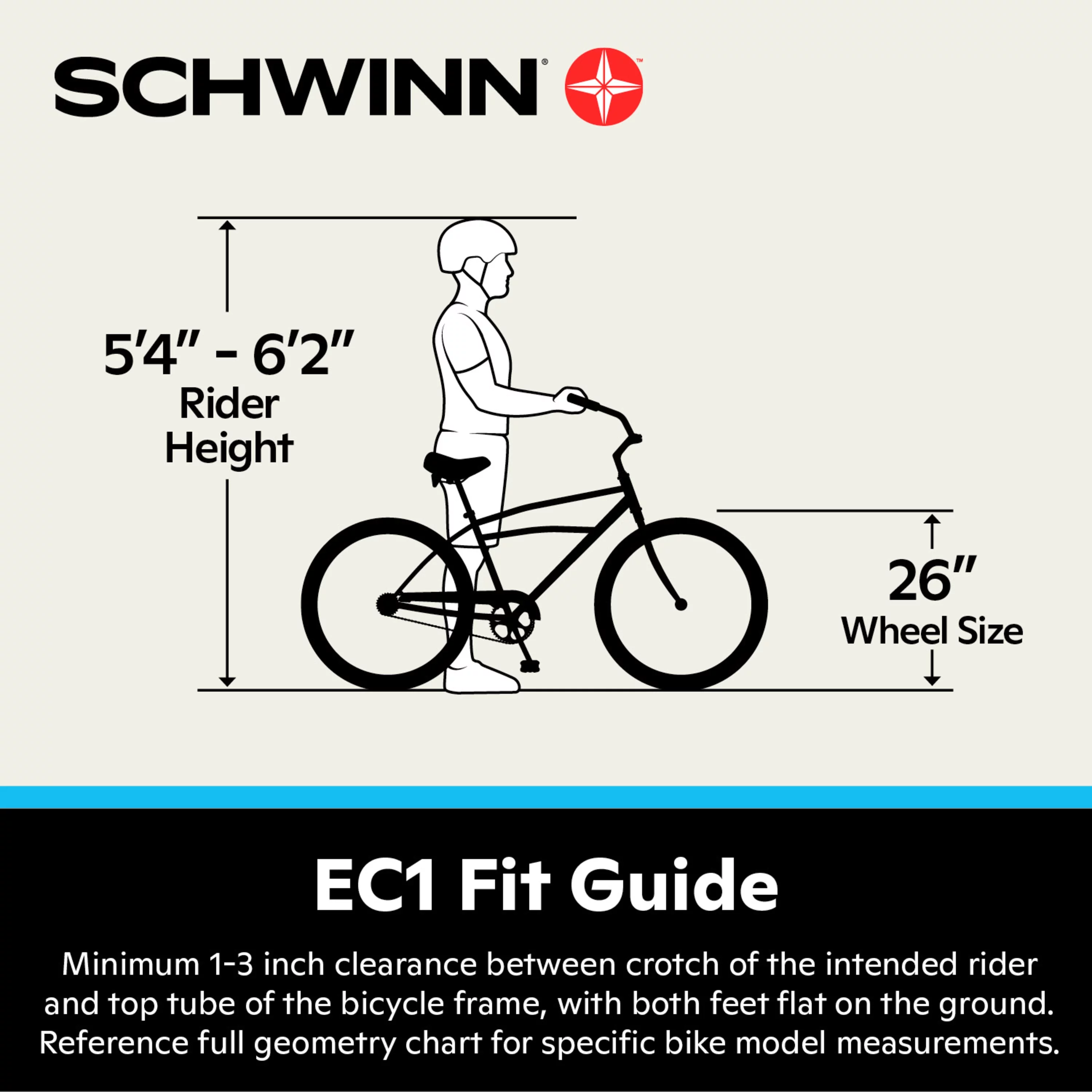 Schwinn 26-in. EC1 Unisex Cruiser Electric Bike for Adults, Throttle, Black Ebike