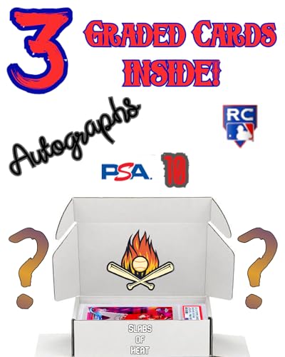 Three Graded Baseball Cards Gift Box: MLB Edition │Three Premium PSA/BGS Graded 10