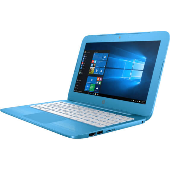 HP Stream 11-y010nr 11.6x22 Laptop - Celeron N3060 - 4 GB RAM - 32 GB SSD - Aqua Blue - Windows 10 Home