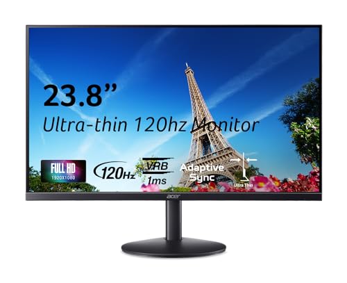 Acer SB273 G0bi 27" IPS Full HD (1920 x 1080) Ultra-Thin Zero-Frame Gaming Office Monitor | Adaptive-Sync Support (FreeSync Compatible) | Up to 120Hz