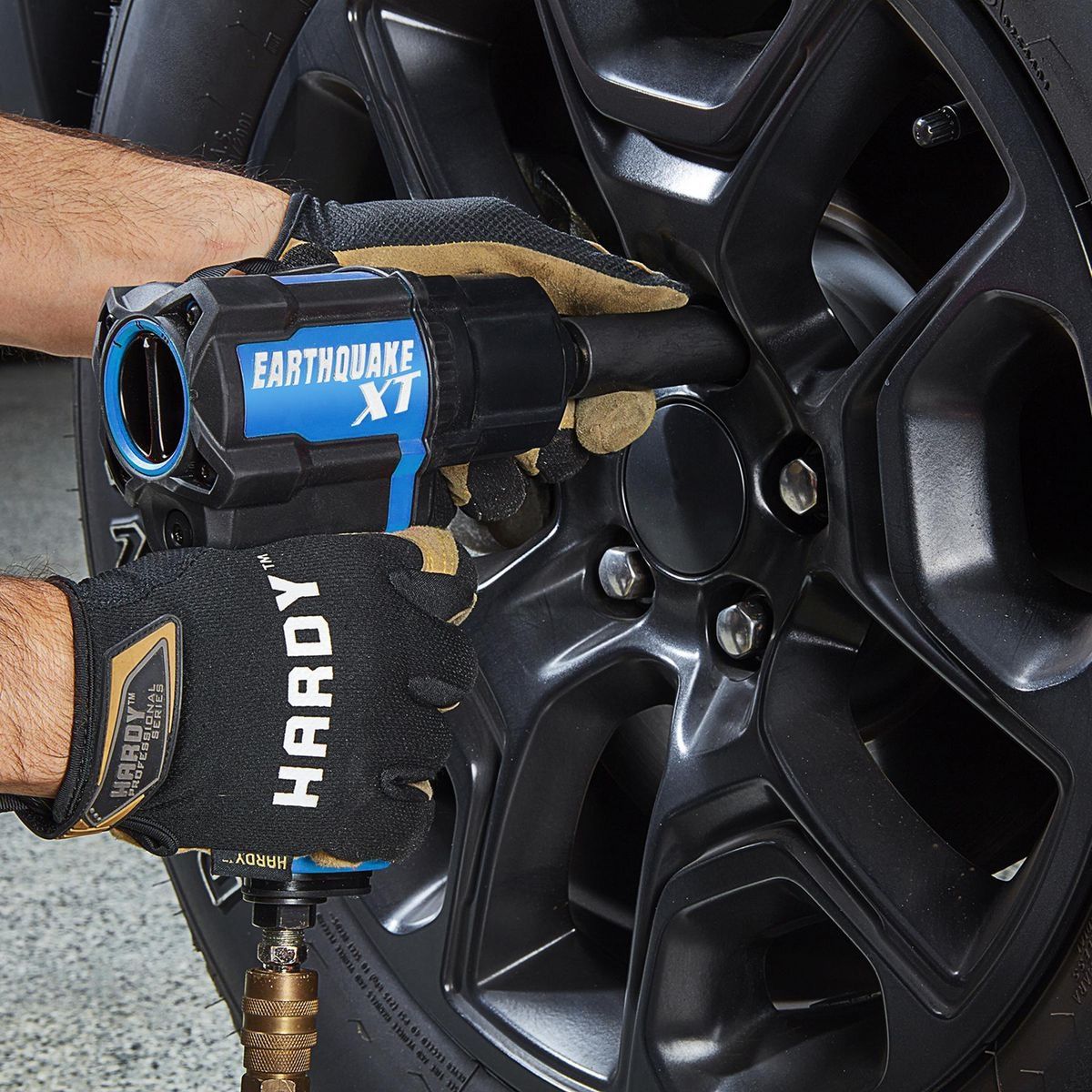 EARTHQUAKE XT 1/2 in. Composite Air Impact Wrench, Twin Hammer, 1200 ft-lbs, Purple