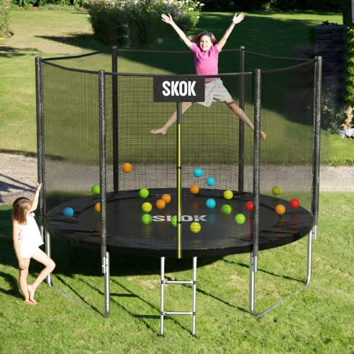 SKOK Trampoline 8FT 10FT 12FT 14FT 15FT Trampolines with Enclosure Net